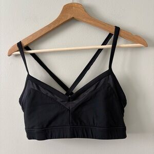 ALO Yoga Black Strappy Sports Bra